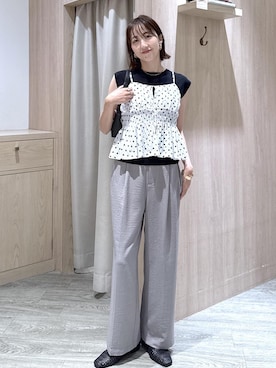 「VIS（ビス）のアイテム（パンツ）」を使った、eric08さん（レディース・166cm）の夏コーディネート