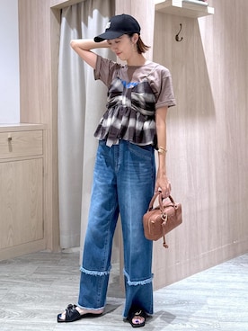 「Juze（ジュゼ）のアイテム（サンダル）」を使った、eric08さん（レディース・166cm）の夏コーディネート