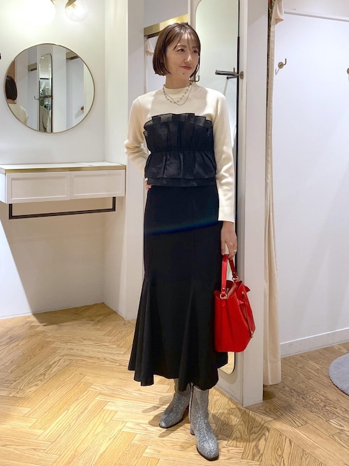 美easyウーリッシュバックレースアップマーメイドSK（スカート）｜VIS