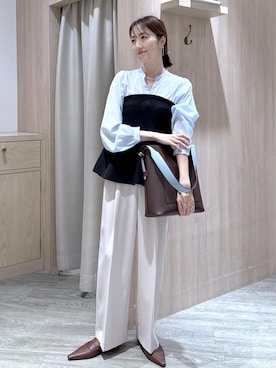 「VIS（ビス）のアイテム（パンツ）」を使った、eric08さん（レディース・166cm）の春コーディネート