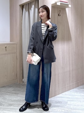 「VIS（ビス）のアイテム（トップス）」を使った、eric08さん（レディース・166cm）の冬コーディネート