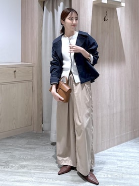 「VIS（ビス）のアイテム（ジャケット/アウター）」を使った、eric08さん（レディース・166cm）の春コーディネート