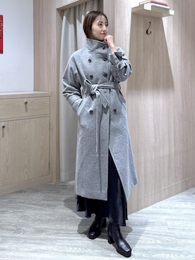 「スカートコーデ」｜「アイテム（ジャケット/アウター）」を使った、eric08さん（レディース・166cm）の冬コーディネート