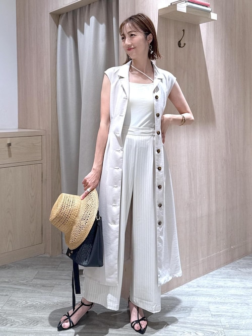 【ハンドメイド品】一点もの　リネン混ジレワンピース【新品】 楽天市場】[ 麻 ワンピース リネン 夏 ロング 半袖 ] しっかり
