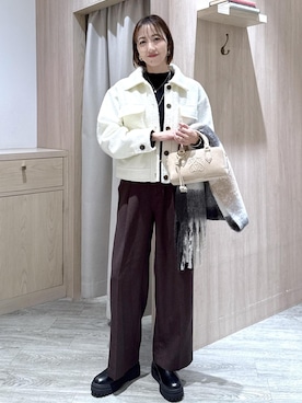 「アイテム（カバーオール）」を使った、eric08さん（レディース・166cm）の秋コーディネート