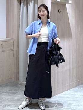 「VIS（ビス）のアイテム（トップス）」を使った、eric08さん（レディース・166cm）の春コーディネート