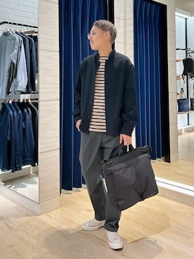 「アイテム（チノパンツ）」を使った、MIZUTAさん（メンズ・174cm・30代）の秋コーディネート