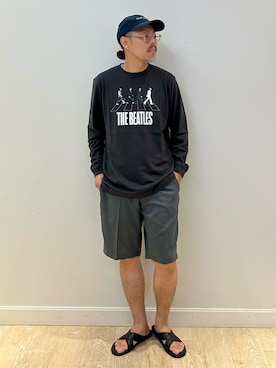 「NOLLEY'S goodman（ノーリーズグッドマン）のアイテム（その他パンツ）」を使った、MIZUTAさん（メンズ・174cm）の夏コーディネート