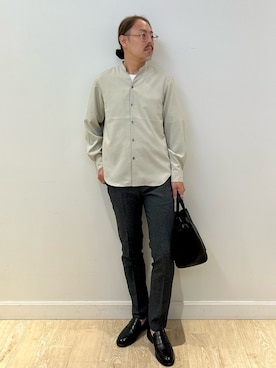 「NOLLEY'S goodman（ノーリーズグッドマン）のアイテム（ローファー）」を使った、MIZUTAさん（メンズ・174cm）の夏コーディネート