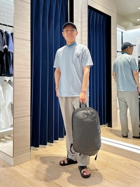 「アイテム（バッグ）」を使った、MIZUTAさん（メンズ・174cm・30代）の夏コーディネート