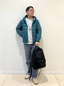 「アイテム（ダウンジャケット/コート）」を使った、MIZUTAさん（メンズ・174cm・30代）の冬コーディネート