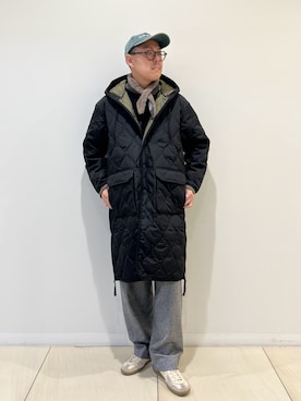 「アイテム（ダウンジャケット/コート）」を使った、MIZUTAさん（メンズ・174cm・30代）の冬コーディネート