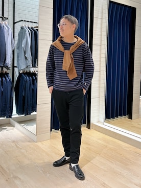「アイテム（イエロー系）」を使った、MIZUTAさん（メンズ・174cm・30代）の秋コーディネート