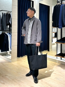「アイテム（ブルゾン）」を使った、MIZUTAさん（メンズ・174cm）の秋コーディネート