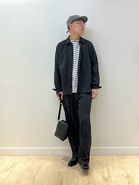 「アイテム（ハット）」を使った、MIZUTAさん（メンズ・174cm）の秋コーディネート