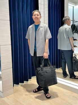 「NOLLEY’S（ノーリーズ）のアイテム」を使った、MIZUTAさん（メンズ・174cm）の夏コーディネート
