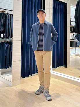 「アイテム（ブルゾン）」を使った、MIZUTAさん（メンズ・174cm・30代）の秋コーディネート