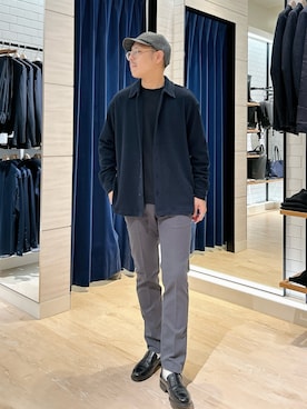 「アイテム（キャップ）」を使った、MIZUTAさん（メンズ・174cm・30代）の秋コーディネート
