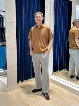 「アイテム（ポロシャツ）」を使った、MIZUTAさん（メンズ・174cm・30代）の夏コーディネート