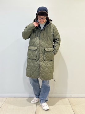 「アイテム（帽子）」を使った、MIZUTAさん（メンズ・174cm・30代）の冬コーディネート