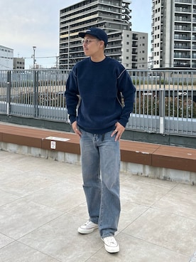 「アイテム（ニット/セーター）」を使った、MIZUTAさん（メンズ・174cm・30代）の秋コーディネート