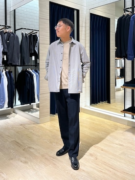 「アイテム（ローファー）」を使った、MIZUTAさん（メンズ・174cm・30代）の秋コーディネート