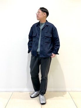 「アイテム（ブルゾン）」を使った、MIZUTAさん（メンズ・174cm・30代）の冬コーディネート