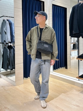 「アイテム（ブルゾン）」を使った、MIZUTAさん（メンズ・174cm・30代）の秋コーディネート