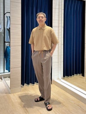 「アイテム（ポロシャツ）」を使った、MIZUTAさん（メンズ・174cm・30代）の夏コーディネート