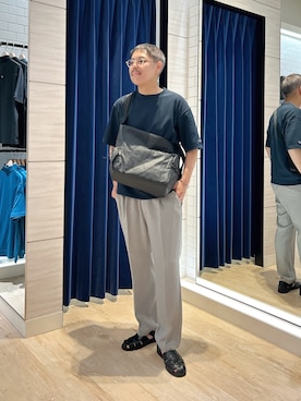 「NOLLEY’S（ノーリーズ）のアイテム」を使った、MIZUTAさん（メンズ・174cm）の夏コーディネート
