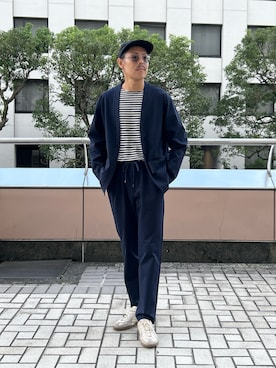 「NOLLEY’S（ノーリーズ）のアイテム」を使った、MIZUTAさん（メンズ・174cm）の秋コーディネート