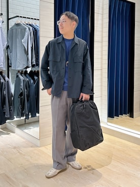 「アイテム（ブルゾン）」を使った、MIZUTAさん（メンズ・174cm・30代）の秋コーディネート