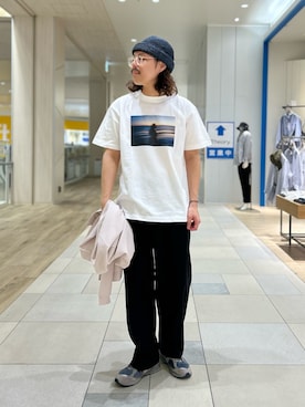 「halo commodity（ハロ　コモディティー）のアイテム（ハット）」を使った、MIZUTAさん（メンズ・174cm）の春コーディネート