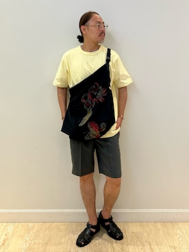「NOLLEY'S goodman（ノーリーズグッドマン）のアイテム（その他パンツ）」を使った、MIZUTAさん（メンズ・174cm）の夏コーディネート