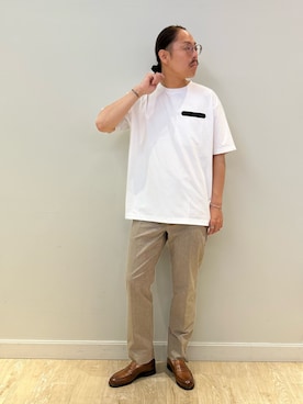 「NOLLEY'S goodman（ノーリーズグッドマン）のアイテム（その他パンツ）」を使った、MIZUTAさん（メンズ・174cm）の夏コーディネート