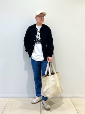 「NOLLEY’S（ノーリーズ）のアイテム」を使った、MIZUTAさん（メンズ・174cm）の冬コーディネート