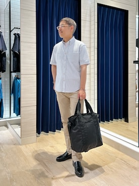 「アイテム（バッグ）」を使った、MIZUTAさん（メンズ・174cm・30代）の夏コーディネート