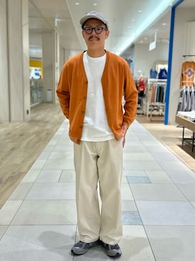 「Nine Tailor（ナインテイラー）のアイテム（帽子）」を使った、MIZUTAさん（メンズ・174cm）の冬コーディネート