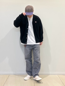 「アイテム（カーディガン/ボレロ）」を使った、MIZUTAさん（メンズ・174cm・30代）の冬コーディネート