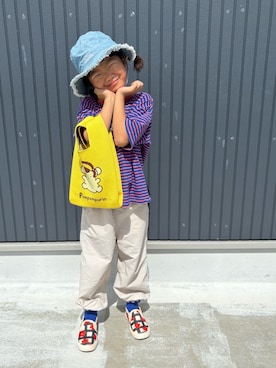 「pairmanon（ペアマノン）のアイテム」を使った、fuuuu1118さん（キッズ・120cm）の秋コーディネート
