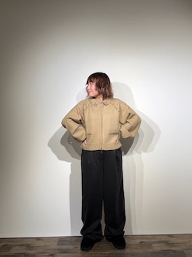 「アイテム（カーディガン/ボレロ）」を使った、美織さん（レディース・153cm・20代）の冬コーディネート