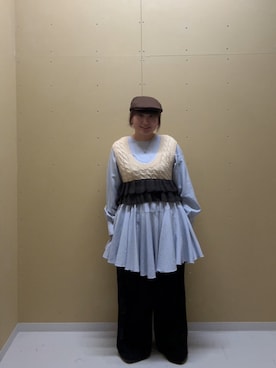 美織さん（レディース・153cm）の春コーディネート