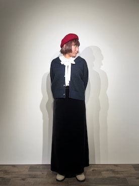 「秋のシャツ着こなし術」｜美織さん（レディース・153cm）の秋コーディネート