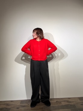 「アイテム（カーディガン/ボレロ）」を使った、美織さん（レディース・153cm・20代）の冬コーディネート