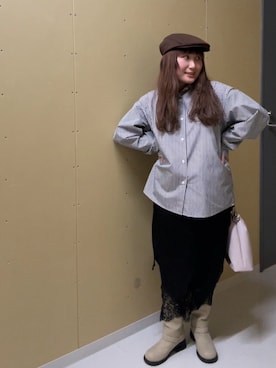 美織さん（レディース・153cm）の冬コーディネート