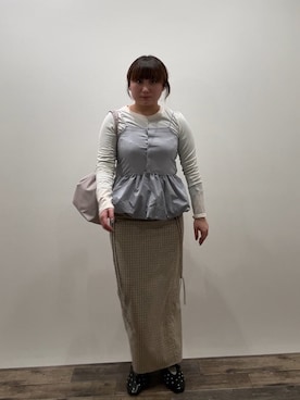 美織さん（レディース・153cm）の冬コーディネート