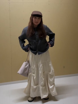 美織さん（レディース・153cm）の冬コーディネート