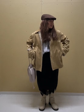美織さん（レディース・153cm）の冬コーディネート