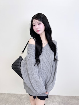 「アイテム（チュニック）」を使った、uiさん（レディース・163cm）の秋コーディネート