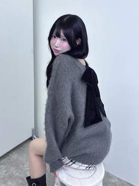 「アイテム（チュニック）」を使った、uiさん（レディース・163cm）の秋コーディネート